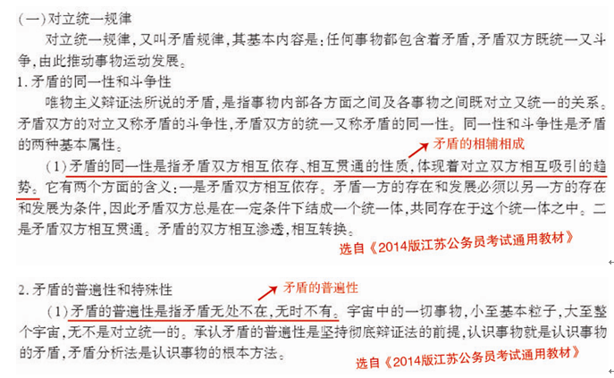 2014年江蘇公務員考試通用教材命中率統(tǒng)計