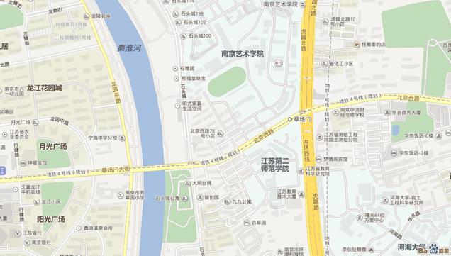 江蘇第二師范學(xué)院草場門校區(qū)地圖